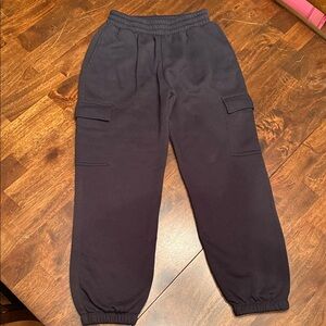 Art Class Girls Black Cargo Joggers - L 10/12